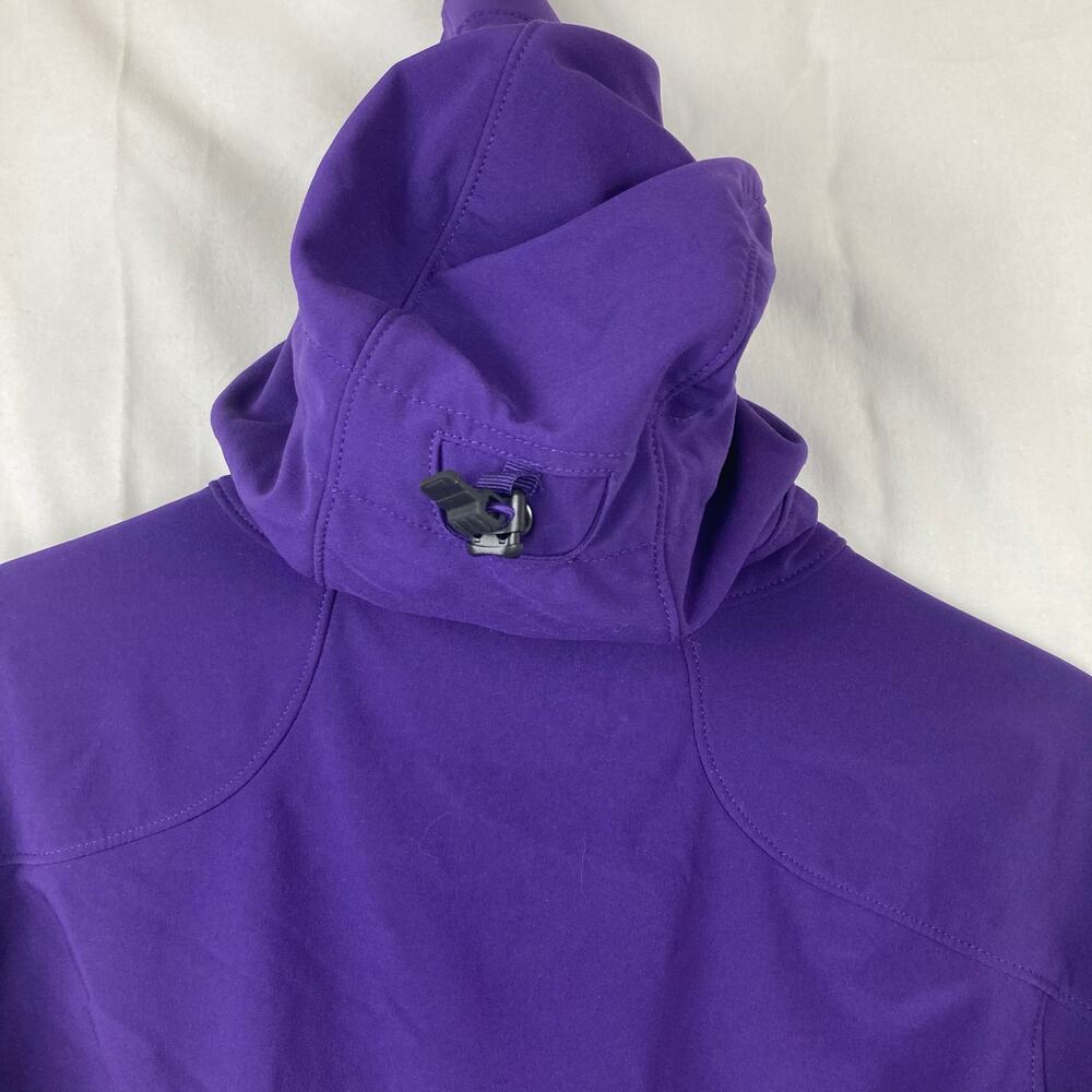 Marmot Jacket Womens S / P Purple Soft Shell Hooded Polartec Fleece Lined Vented - Picture 6 of 16